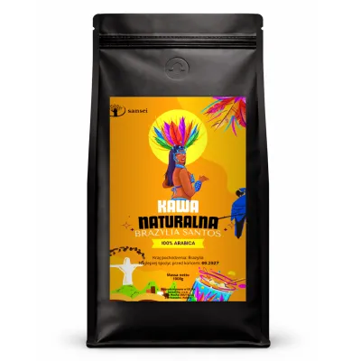 Kawa palona naturalna Brazylia Santos 1000g Sansei
